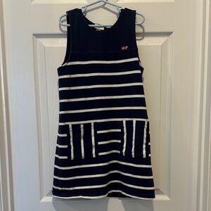 Vineyard Vines for Target Navy and White Striped Casual Dress
